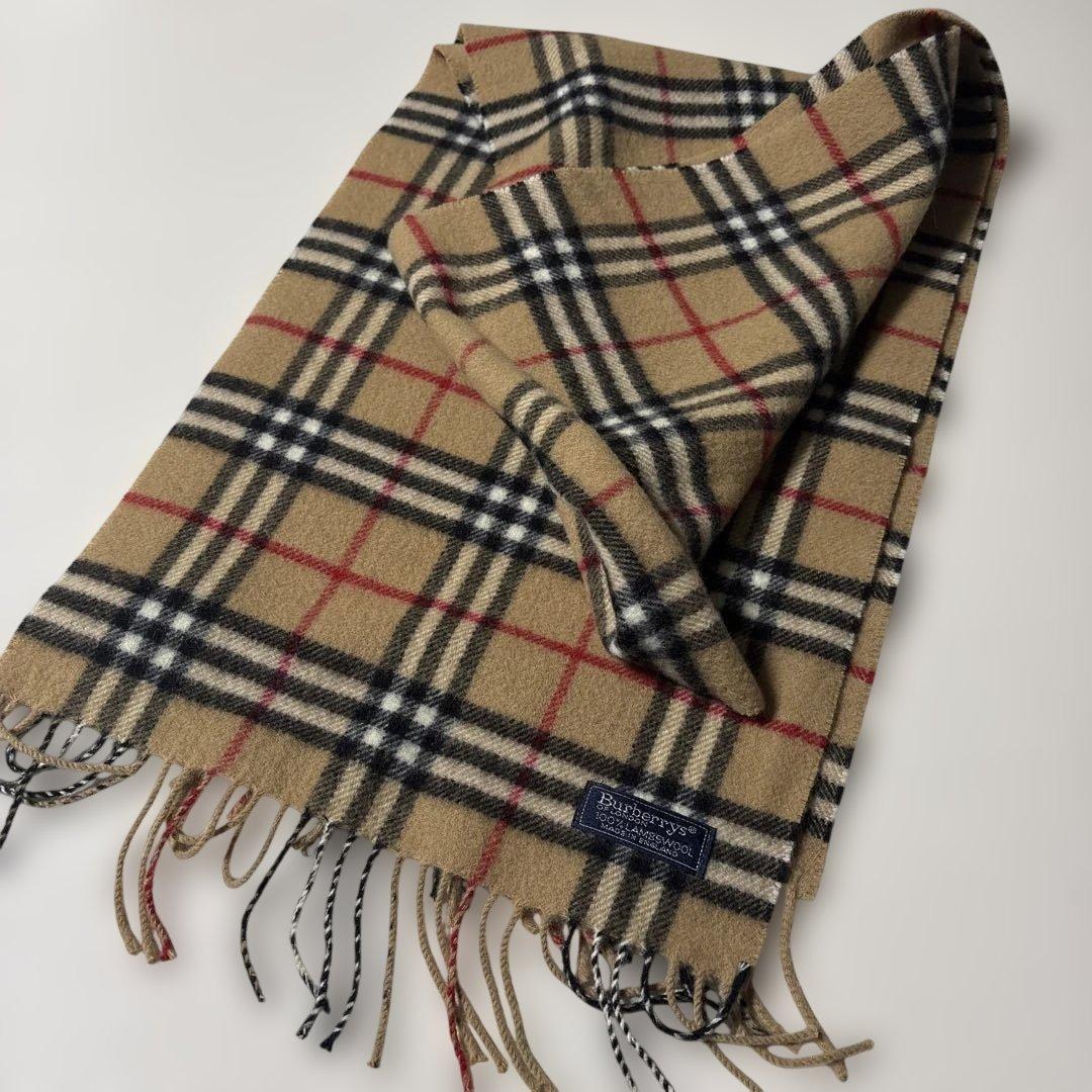 l*g様 Burberrys ノバチェック マフラー 英国製 ラムウール100%