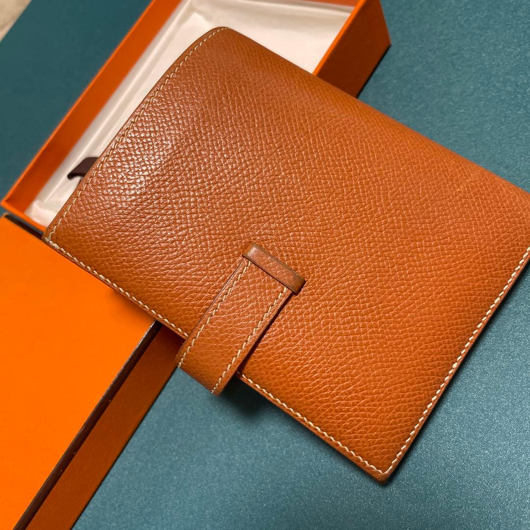 セール★ エルメス　ゴールド　ブラウン　エプソン