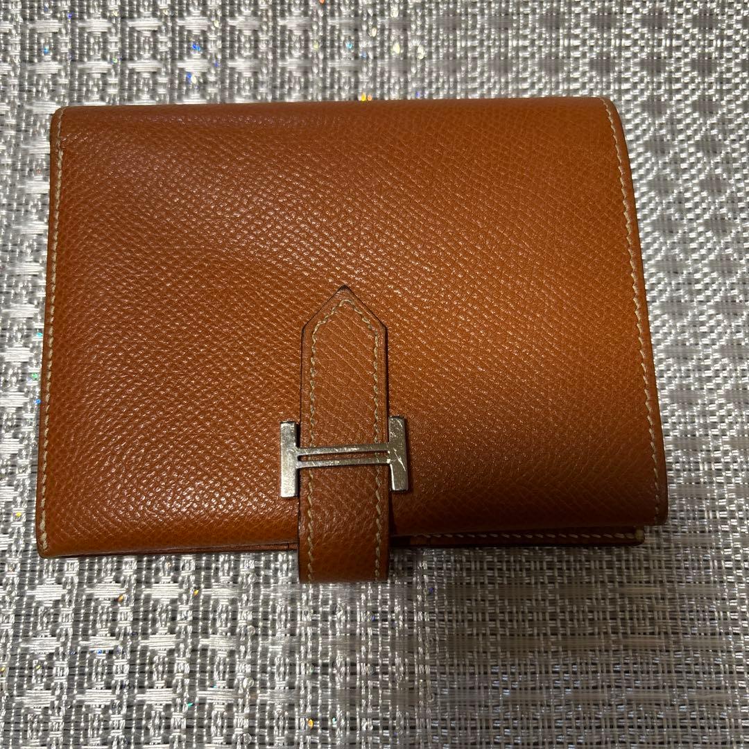 セール★ エルメス　ゴールド　ブラウン　エプソン