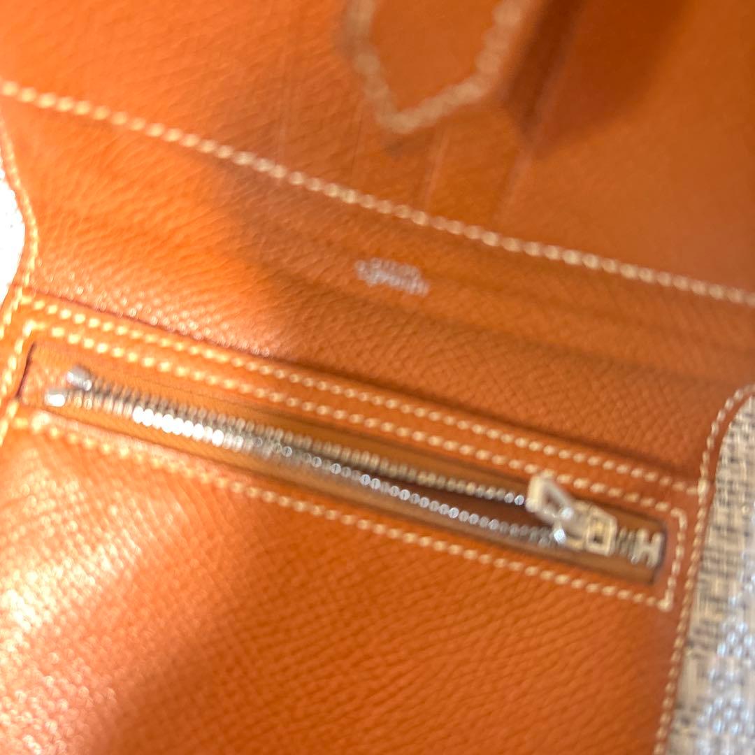 セール★ エルメス　ゴールド　ブラウン　エプソン