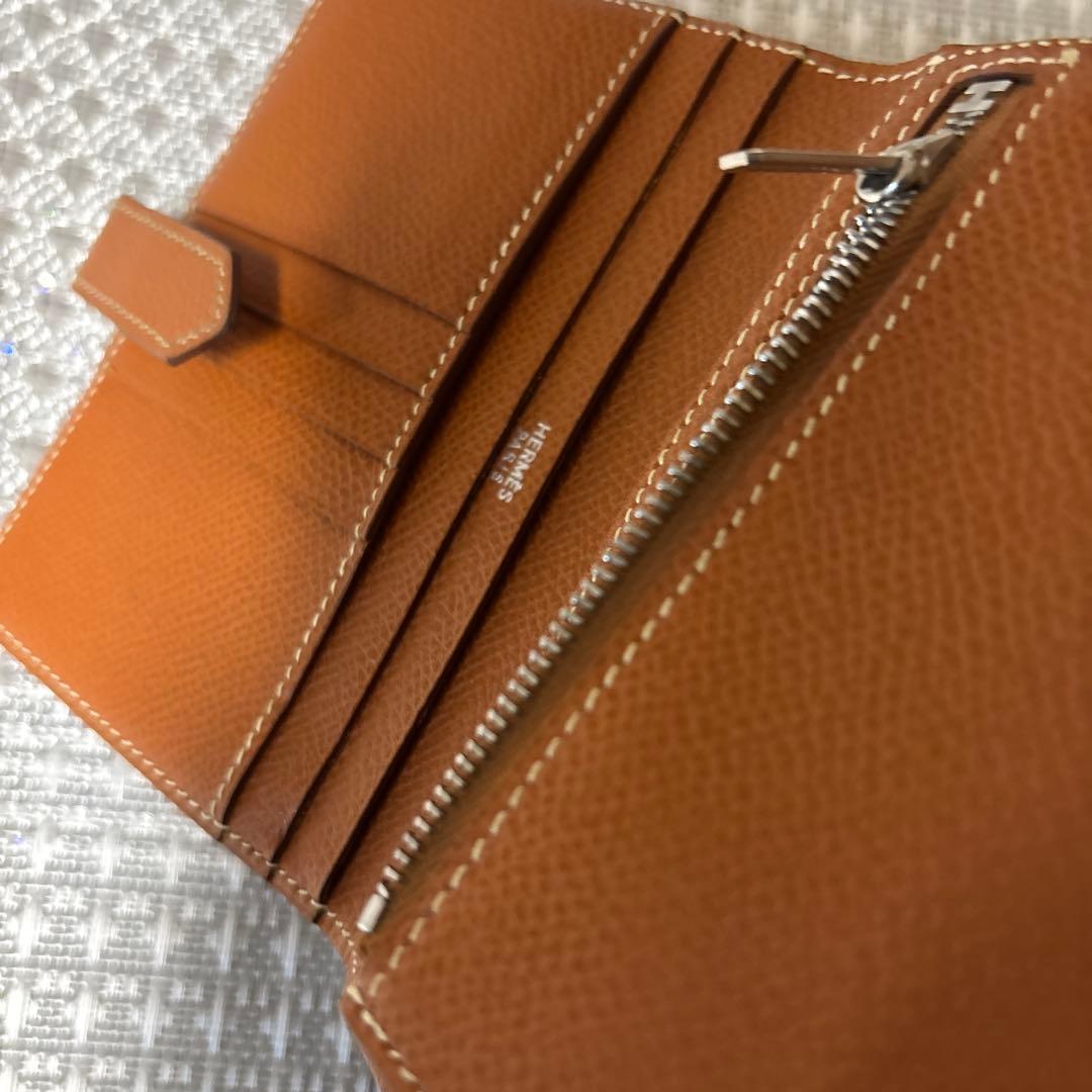 セール★ エルメス　ゴールド　ブラウン　エプソン