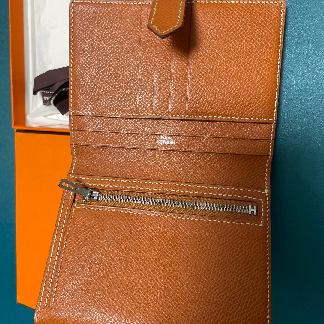 セール★ エルメス　ゴールド　ブラウン　エプソン