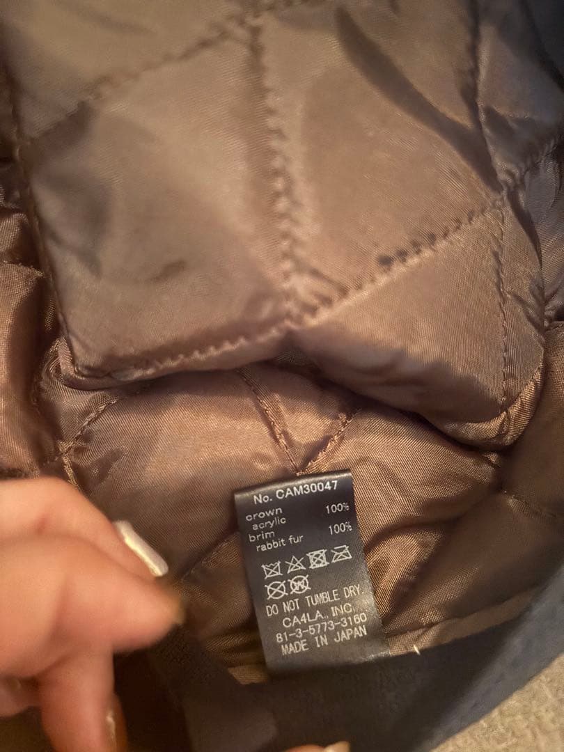 CA4LA ファーのバケットハット