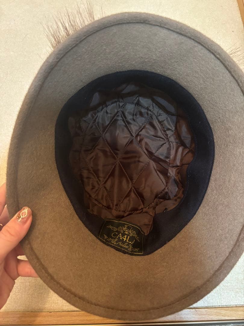 CA4LA ファーのバケットハット