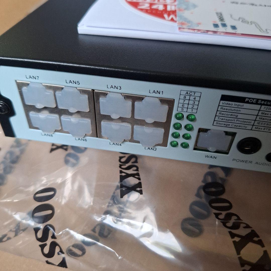 OOSSXX 4K防犯カメラ 防犯レコーダーセット カメラ4台 4TB