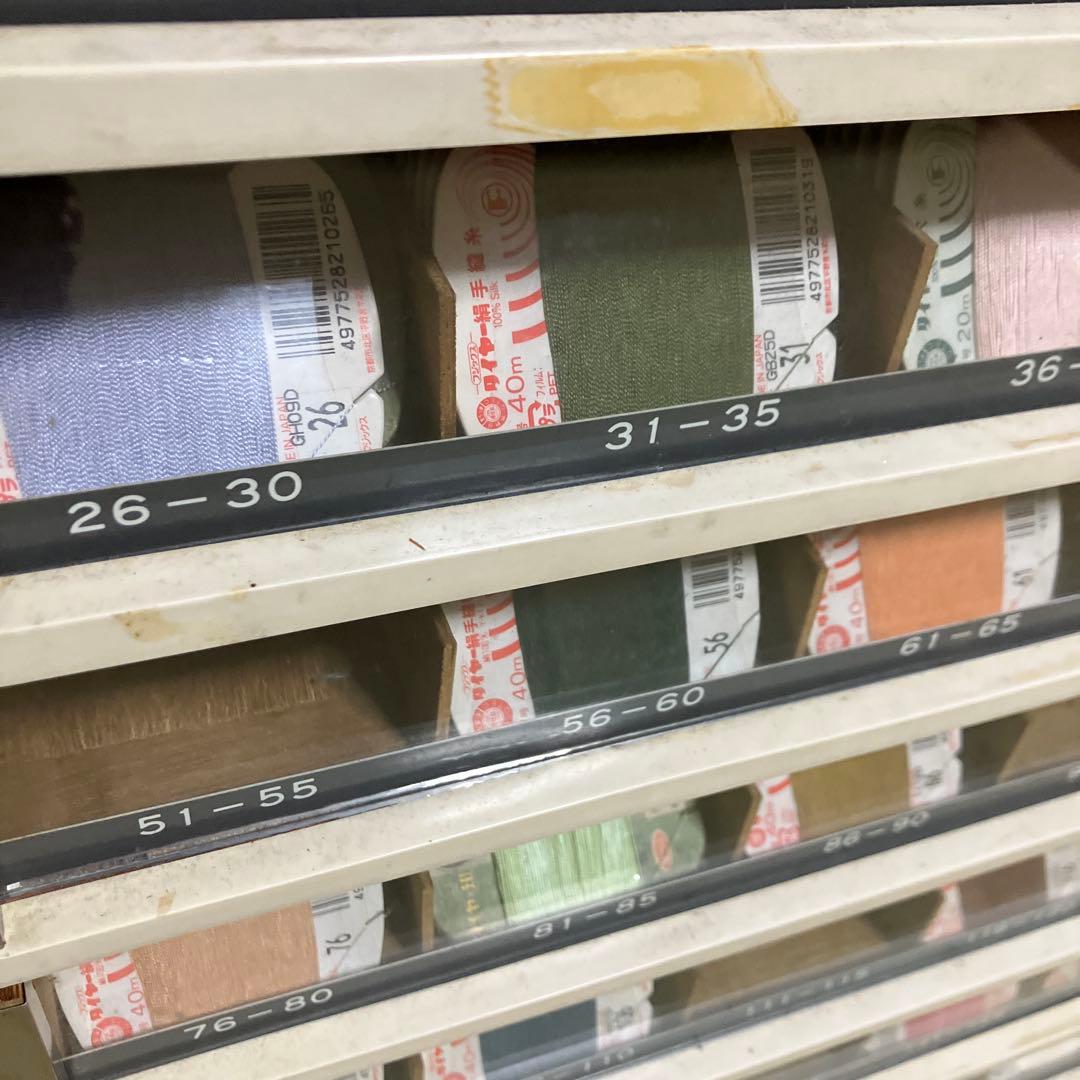 ミシン糸ケース　店頭ディスプレイ什器　昭和レトロ　アンティーク　収納