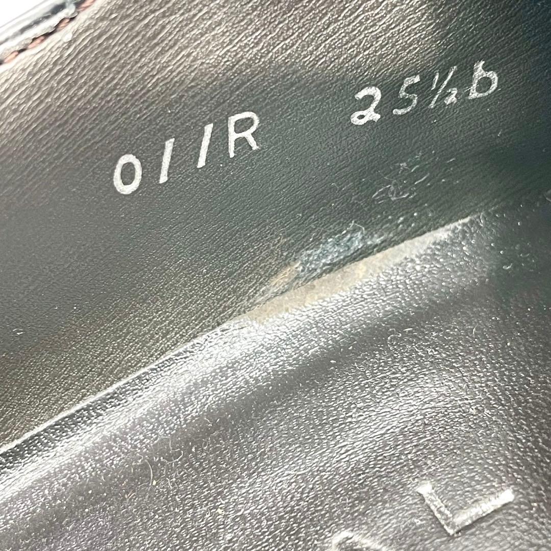 リーガル 011R ストレートチップ ブラック 25.5cm 革靴 Y1239