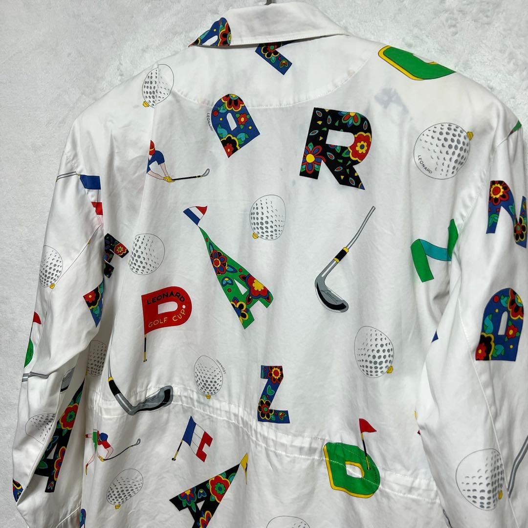 LEONARD SPORT レオナール　ゴルフ柄 ゴルフ ジャケット　FREE