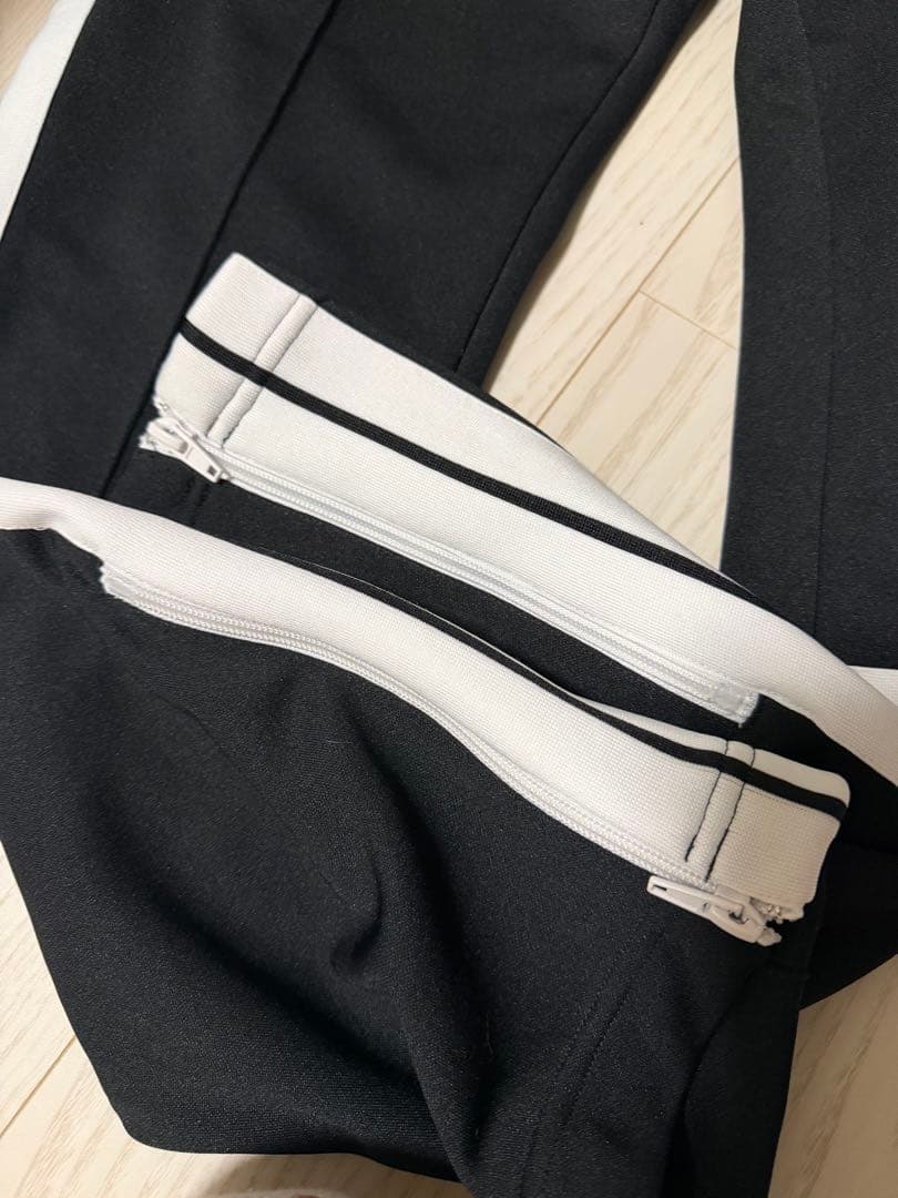 palm Angels ブラックサイドストライプ　ズボン　XS