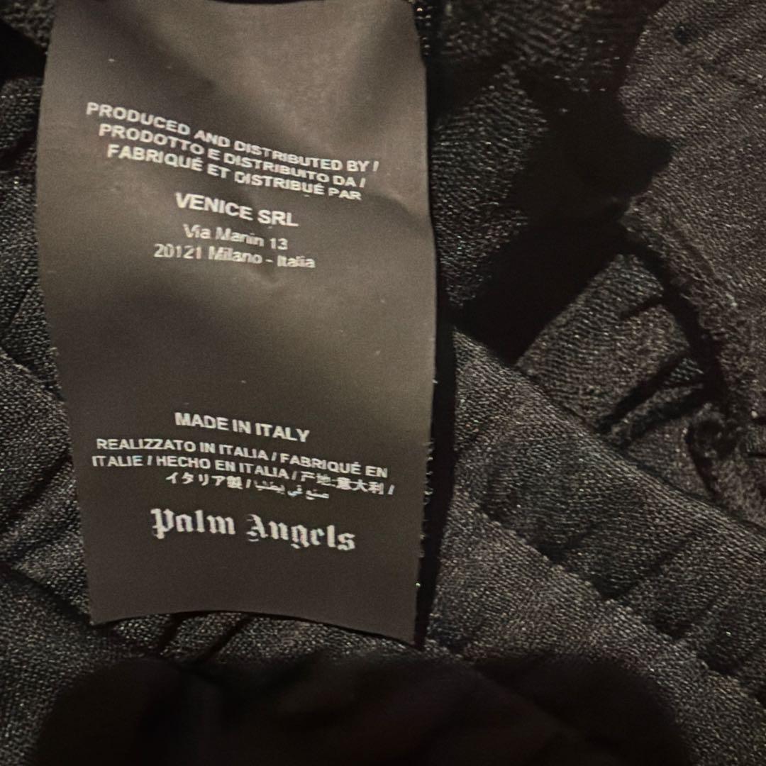 palm Angels ブラックサイドストライプ　ズボン　XS