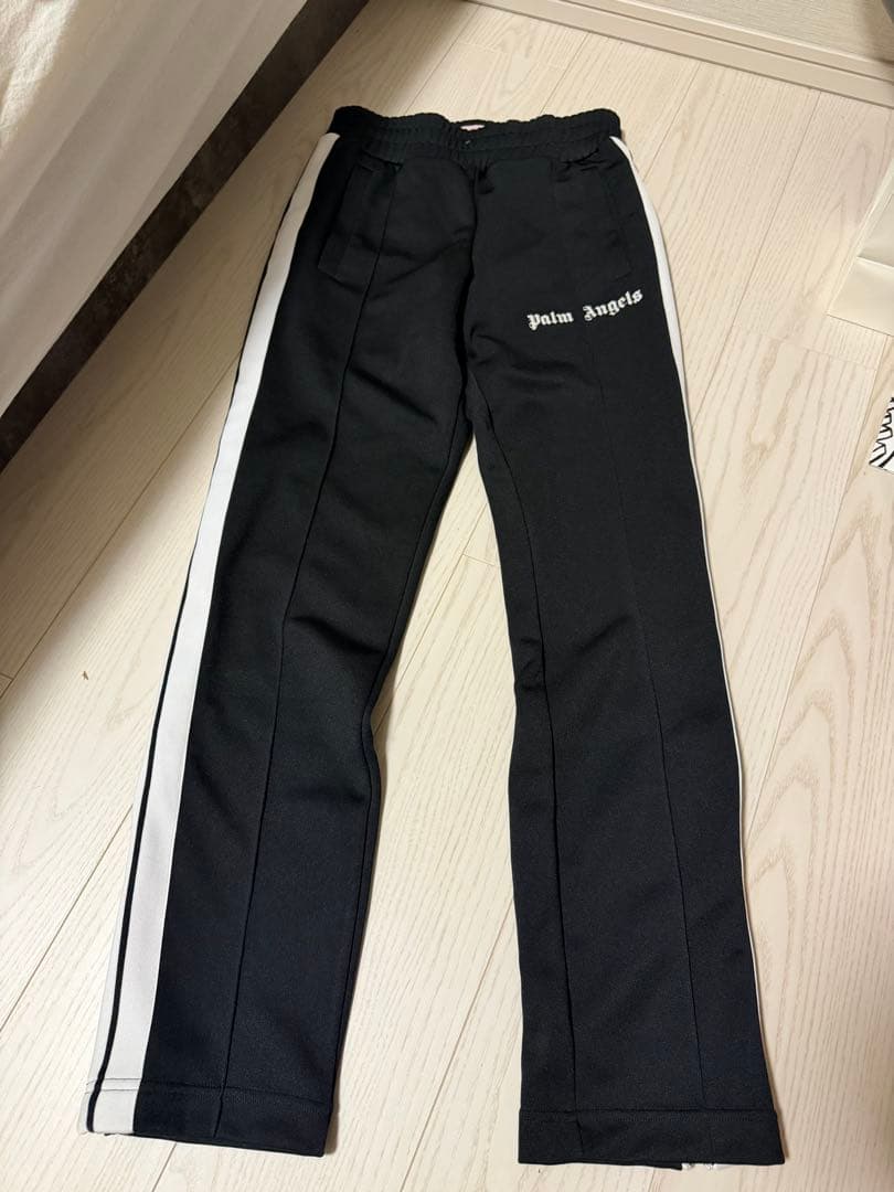 palm Angels ブラックサイドストライプ　ズボン　XS
