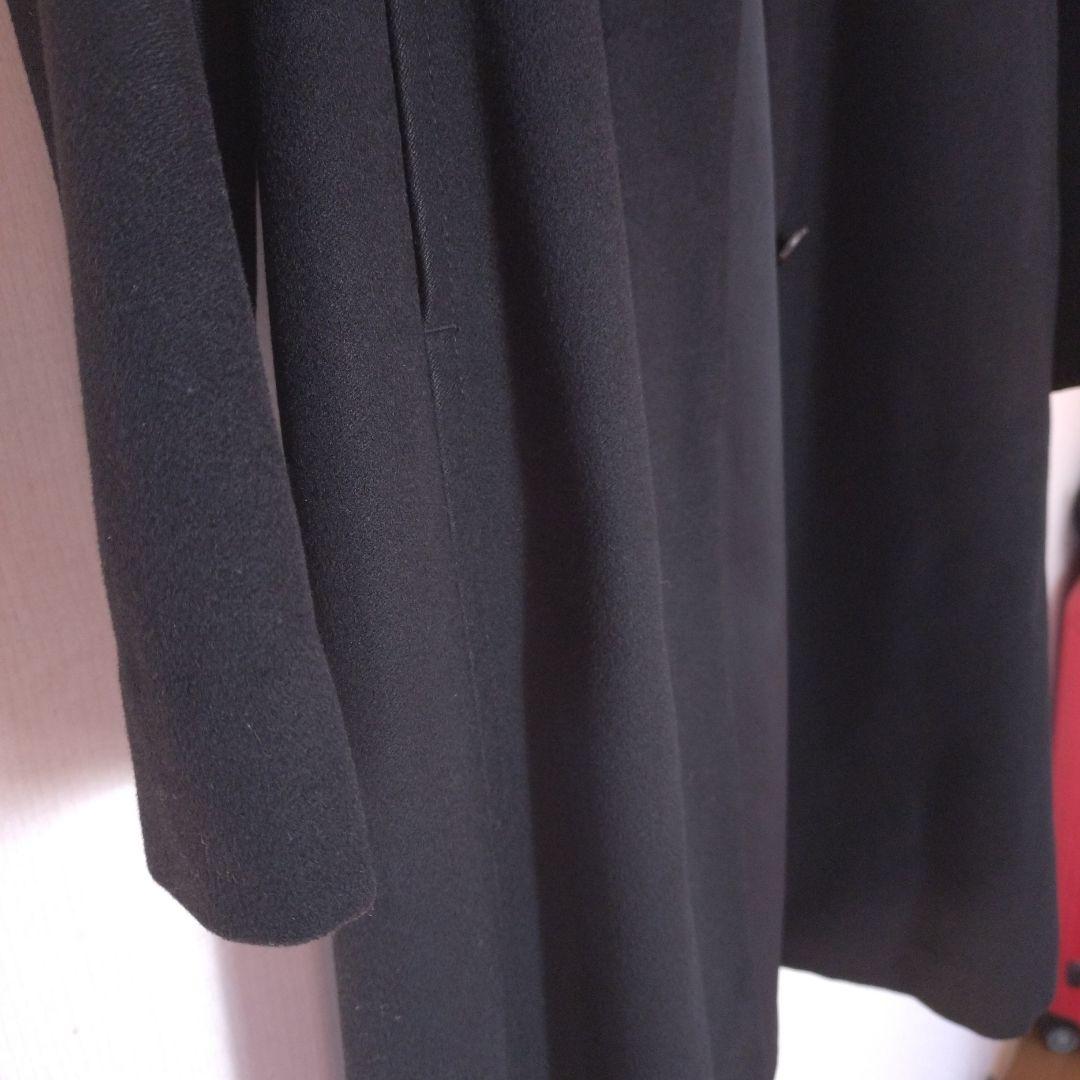 美品　セオリーリュクス　カシミヤロングコート　フォックスファー