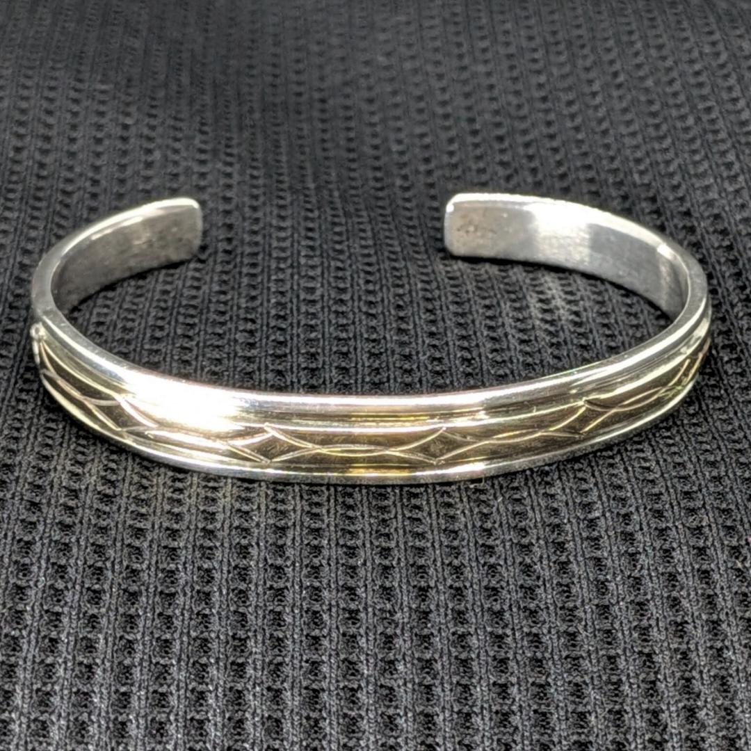 Navajo(ナバホ) Bruce Morgan 14K×SV バングル