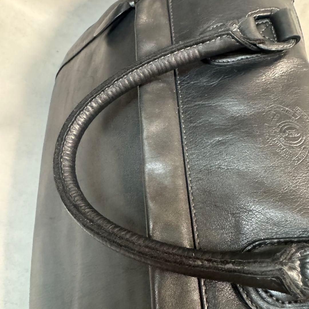 大容量 ポーター ボストンバッグ 2way オールレザー ブラック