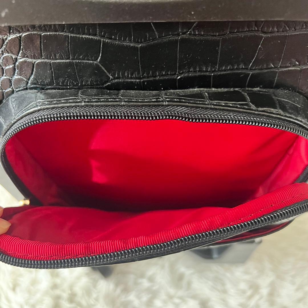 【新品未使用】SWANY スワニー キャリー クロコ型押し 黒 ４輪 Lサイズ