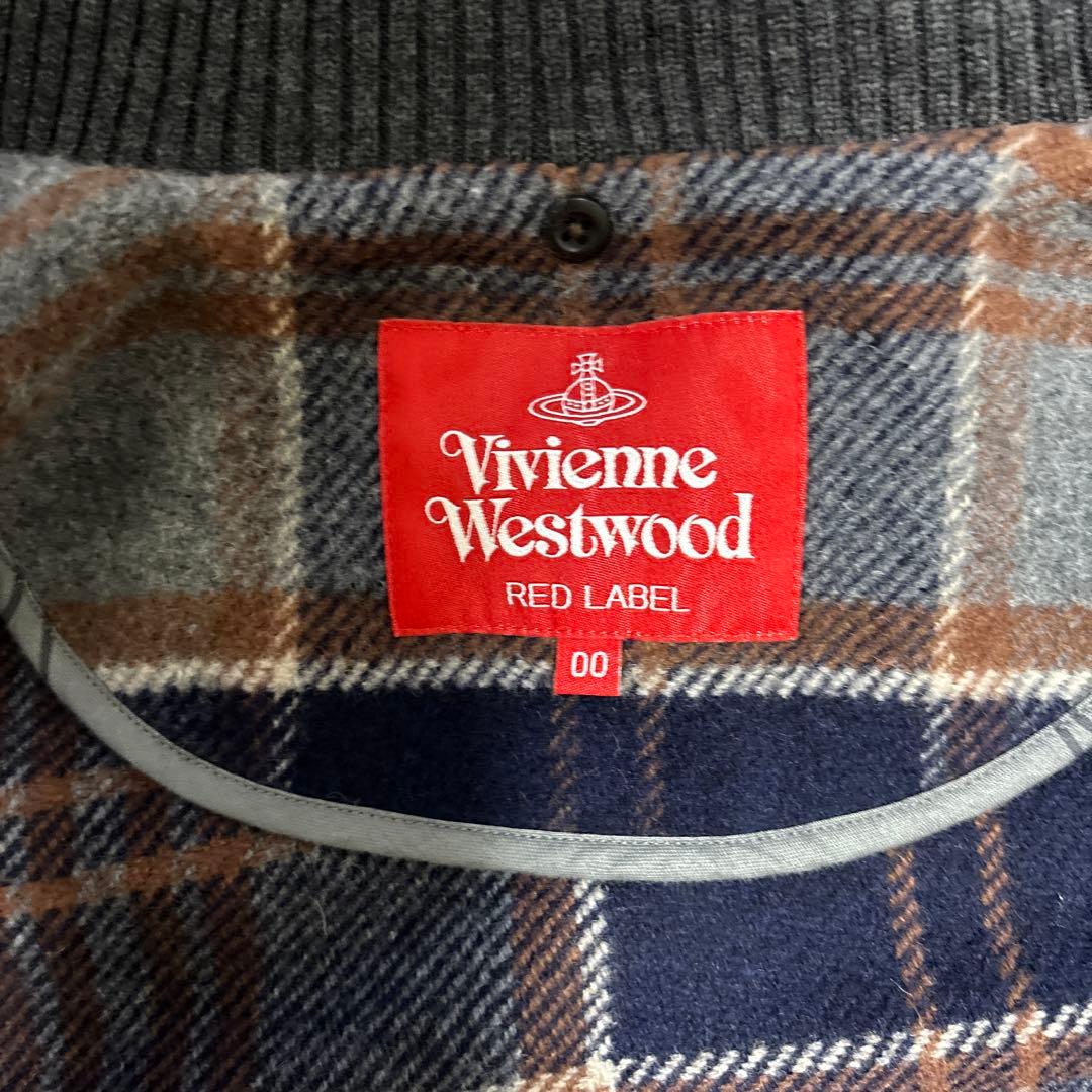 ヴィヴィアンウエストウッド マフラー付ビックコート　 タータンチェック