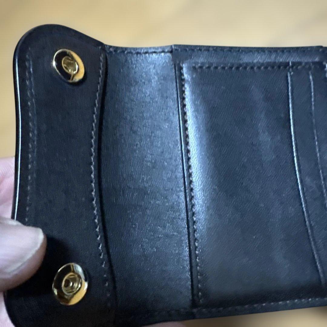 WILDSWANS ブラック 三つ折り財布　イーノ