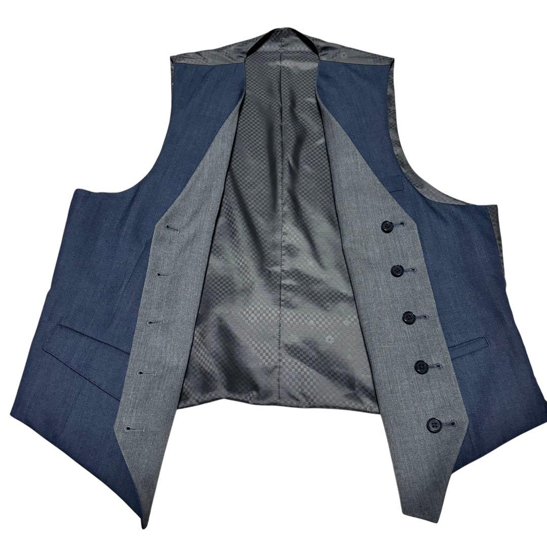 美品 ORIHICA オリヒカ 3ピース スーツ ウォッシャブル ネイビー M