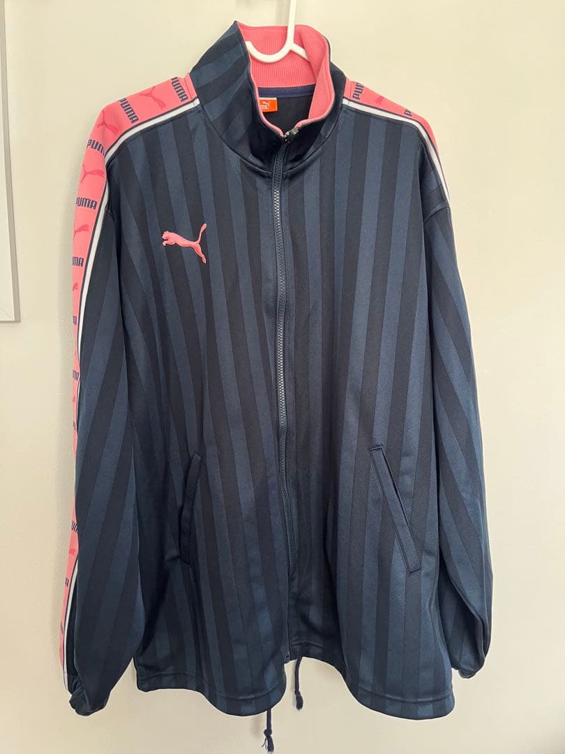 美品　プーマ　PUMA ストライプジャージ L 　トラックジャケット
