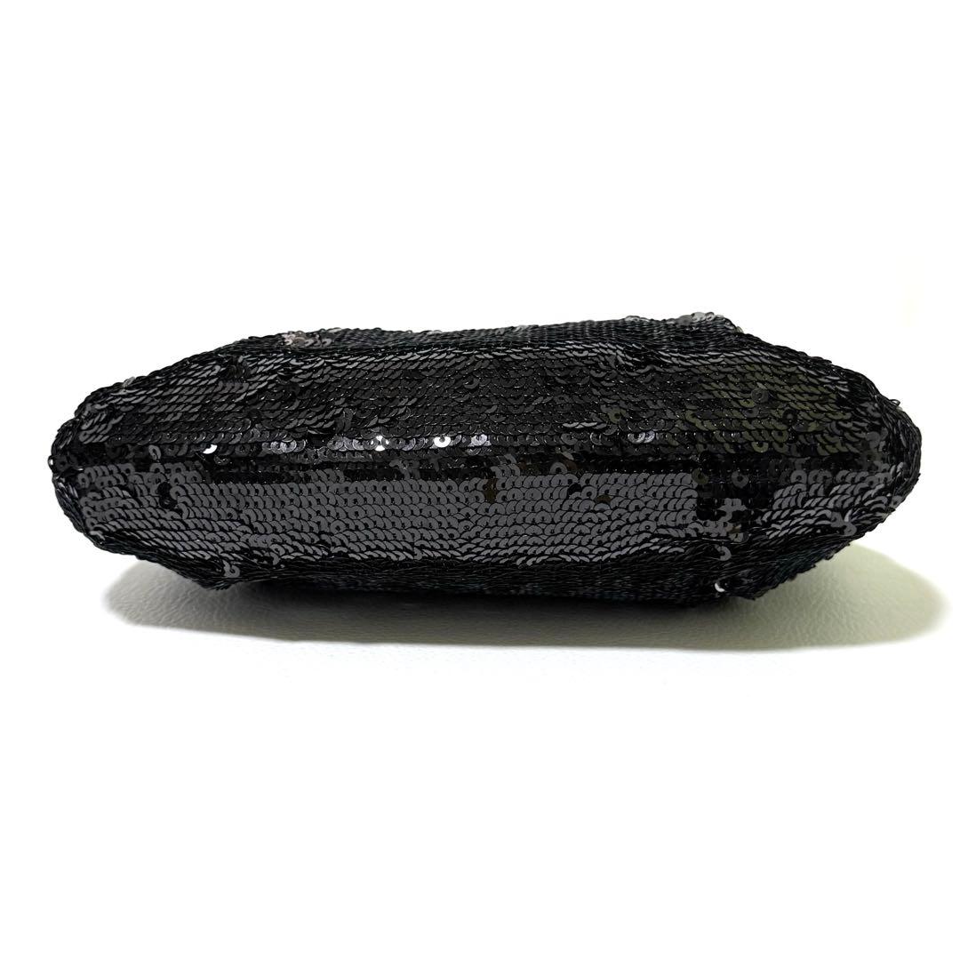 バッグ Coach Poppy Sequin Pouch with Chain