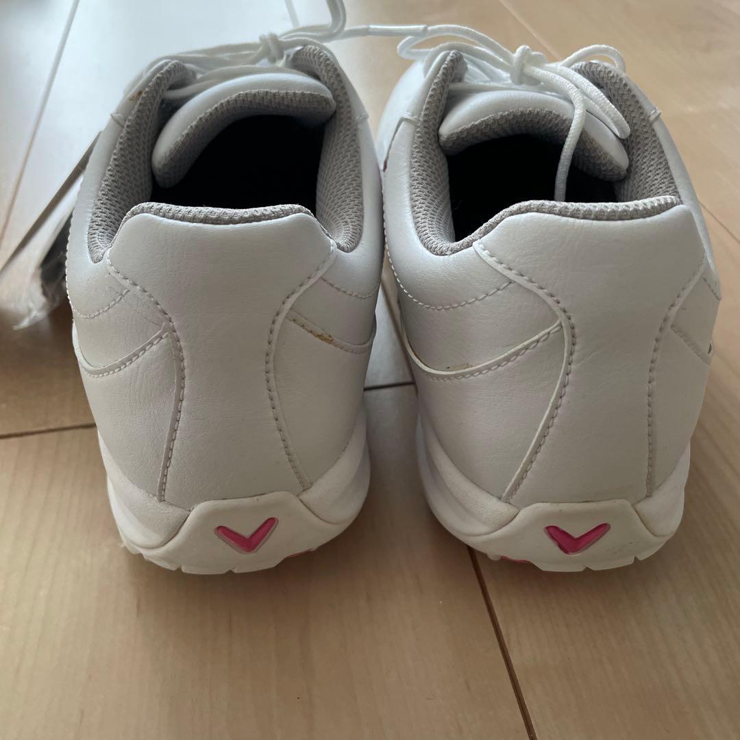 ホワイト ゴルフシューズ 女性用