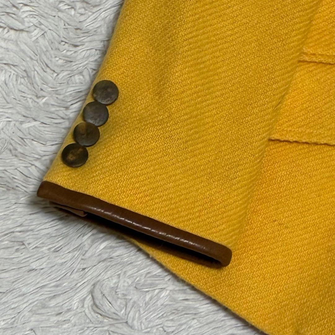 RALPH LAUREN 【未使用】 ツイード ジャケット エルボーパッチ 本革