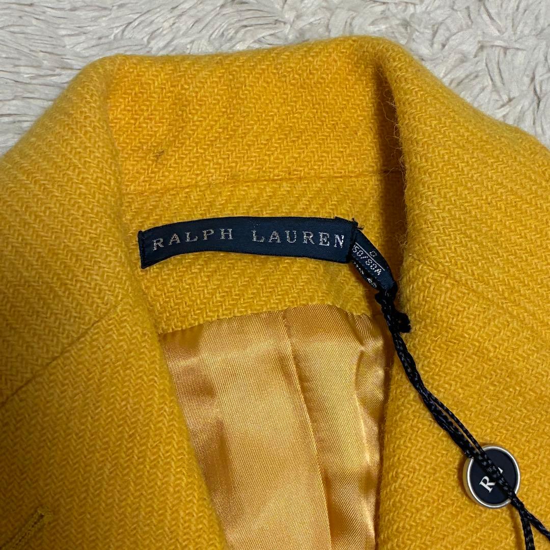 RALPH LAUREN 【未使用】 ツイード ジャケット エルボーパッチ 本革