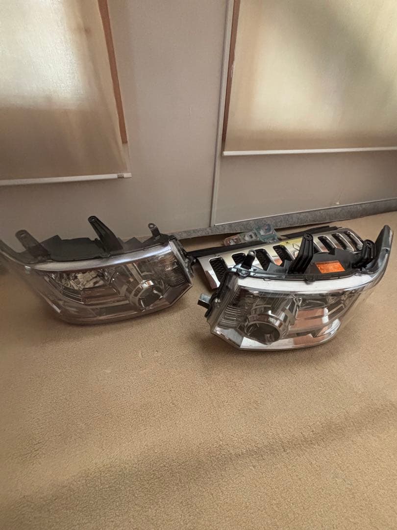 デリカD5 ヘッドライト 2個セット クリア