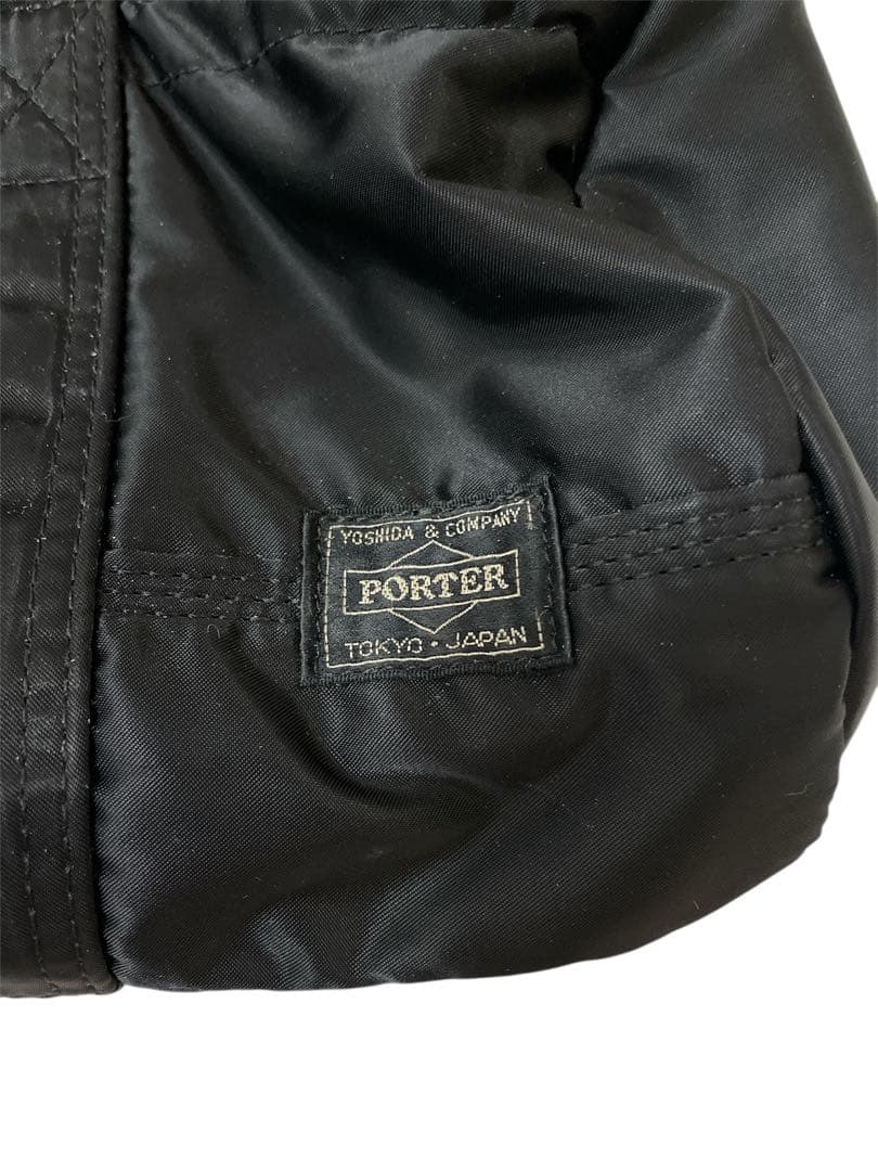 PORTER ブラック ドラムバッグ　吉田カバン