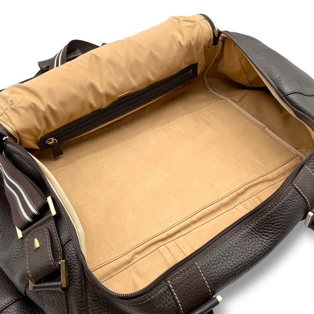 ダンヒル レザー　2way ボストンバッグ ショルダーバッグ ブラウン