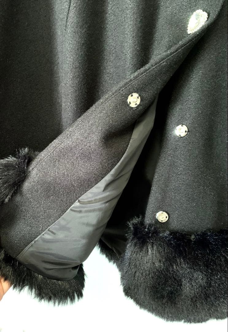 ボリュームファーフードケープコート　Princess Melody MARS