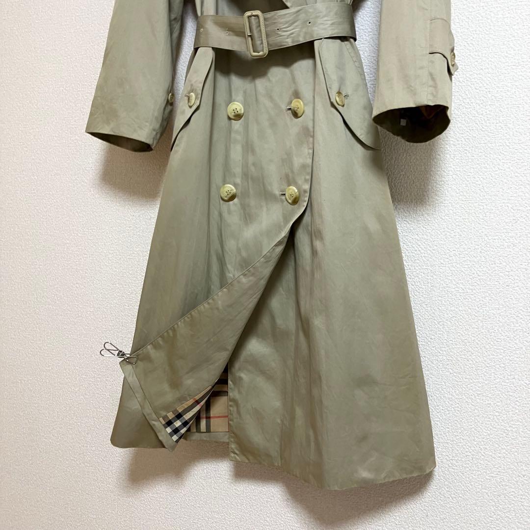 バーバリー　トレンチコート　ロング￼107 裏地ノバチェック総柄￼ ベルト XL