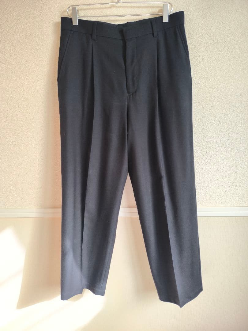 スーツ WIRROW Wool serge wide tapered slacks