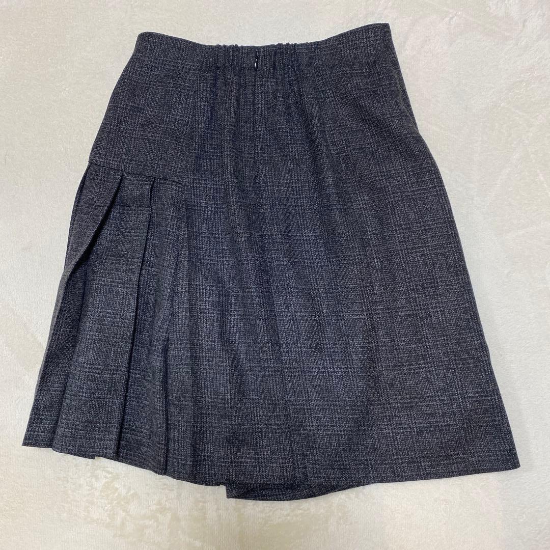 JUSGLITTYサイドプリーツミニスカート 黒　S