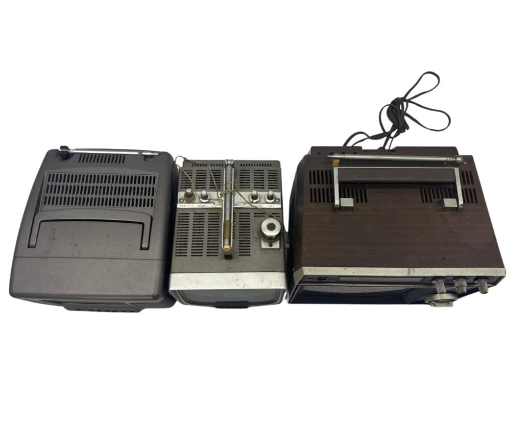 【希少】昭和レトロ ブラウン管 テレビ 3点セット アンティーク インテリア