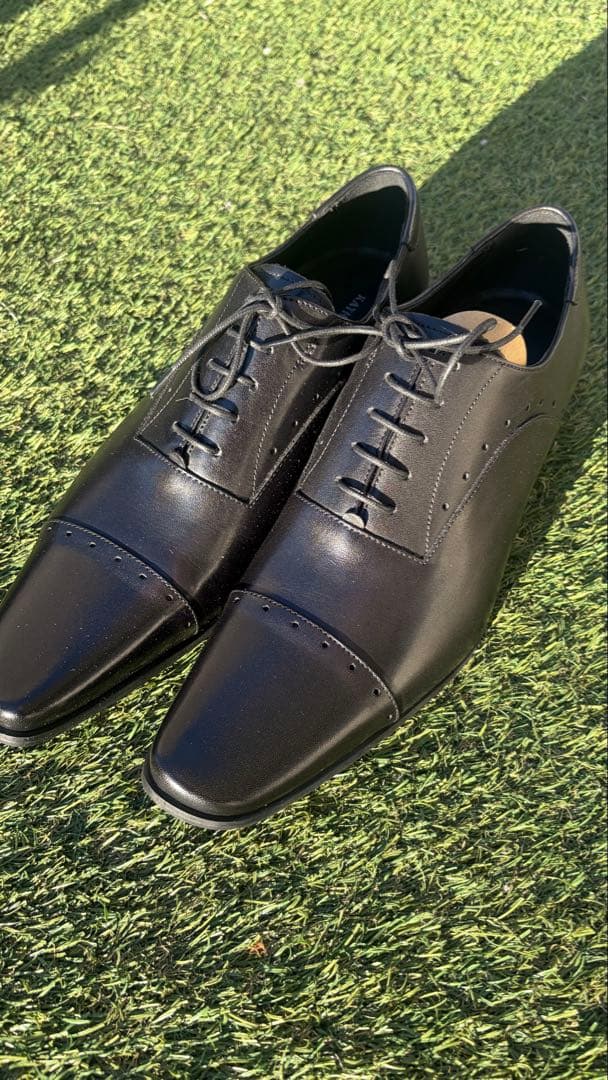 【新品】KATHARINE HAMNETT ブラックドレスシューズ 26.5cm