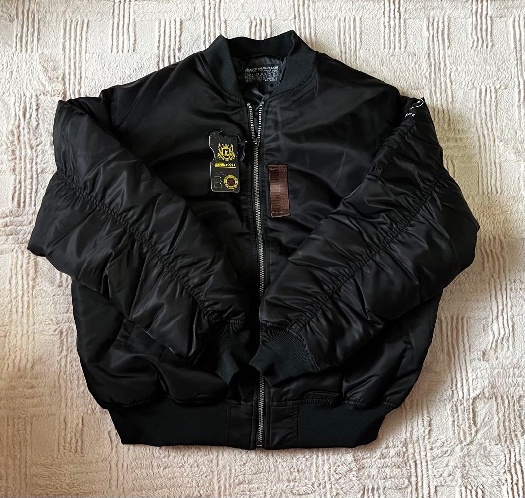 新品ブラックUS AIR FORCE MA-1 Ver1. Lサイズ