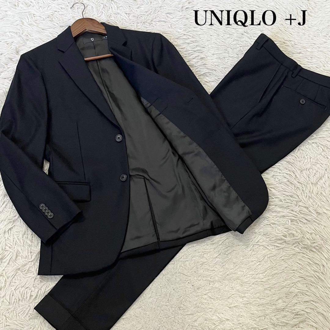 美品✨ユニクロ+J 2020AW スーツ セットアップ　Nikke社 黒　Ｓ