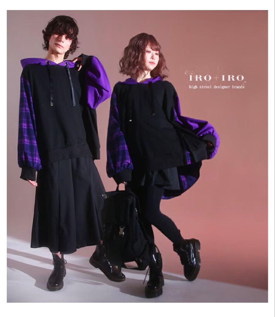 IRO+IRO タータンチェックのパーカー (紫)