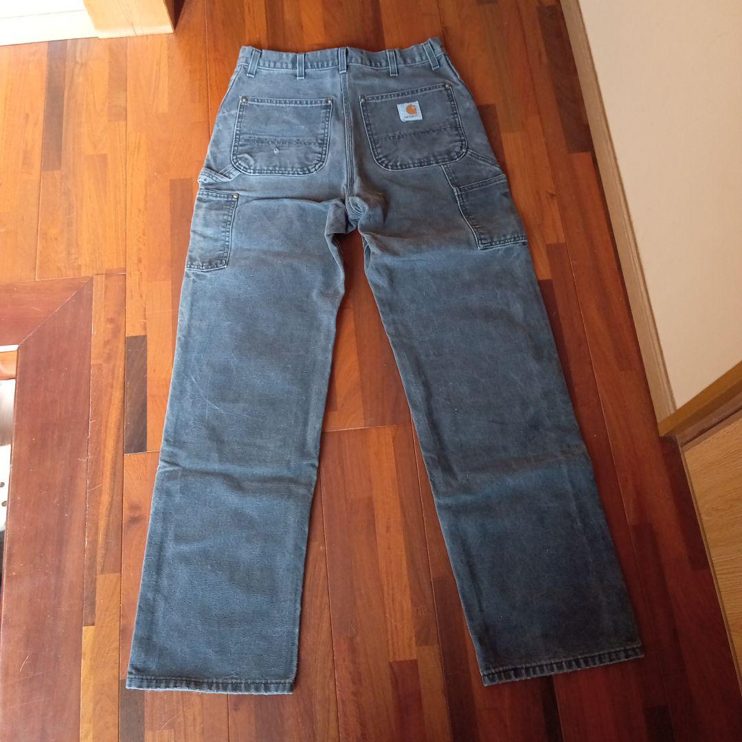 1*K様 USA製　カーハート　ダブルニーペインターパンツ　グレー　33×36