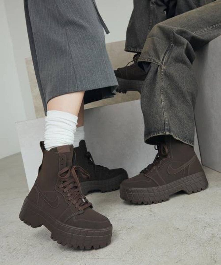 NIKE ナイキ エアジョーダン1 ブルックリン ブラウン　ハイカット 23cm
