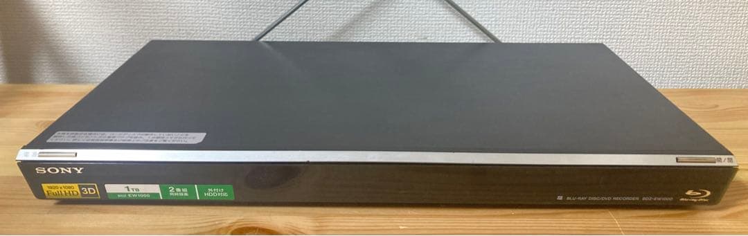 ☆ 良品 SONY 2番組同時録画対応 ブルーレイレコーダ BDZ-EW1000