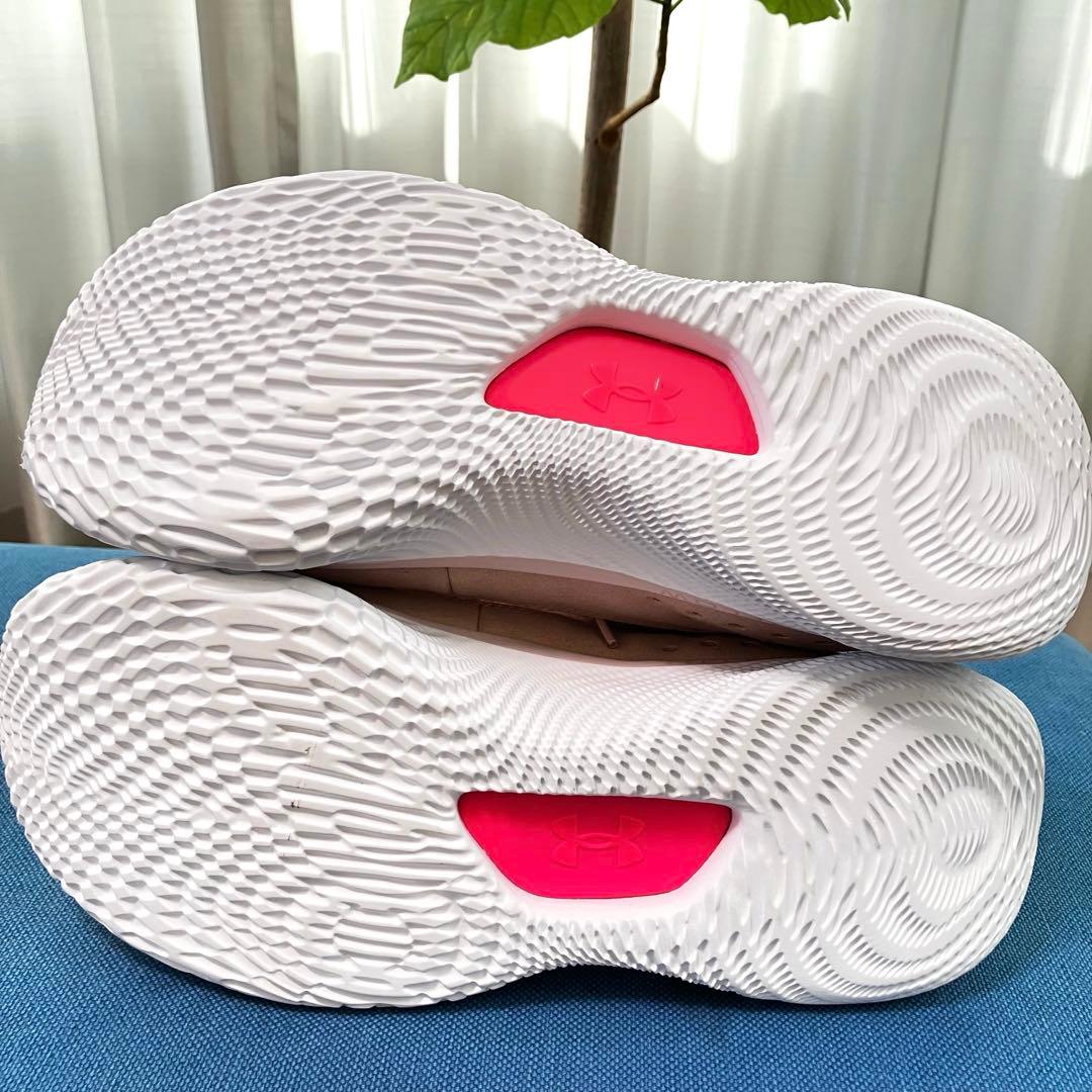 UA CURRY 4 flotro カリー4 フロトロ ピンク ホワイト 27