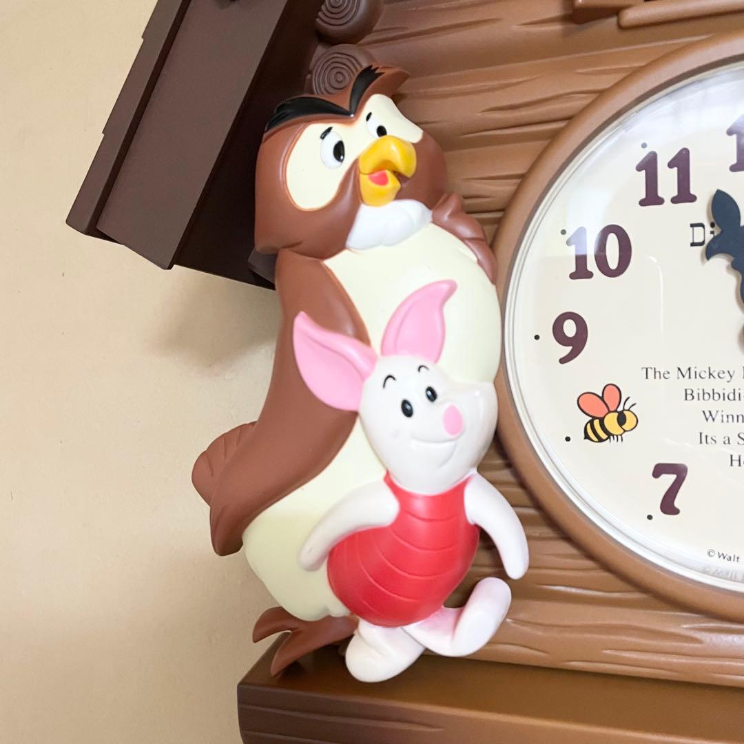 【未使用】プーさん 振り子時計 SEIKO FW713B ディズニータイム