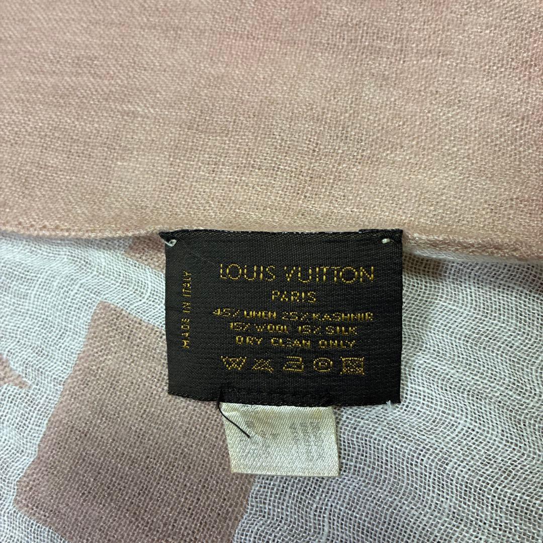 金土日お値下げ！ルイヴィトン　リネンとカシミヤ混紡ストール