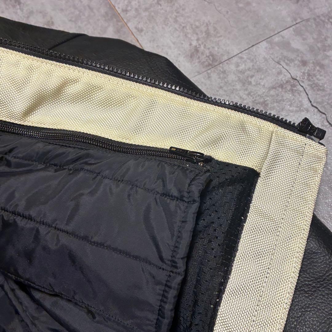 DUCATI レザージャケット　ライダース　バイカー　ブラック　メッシュ　XXL