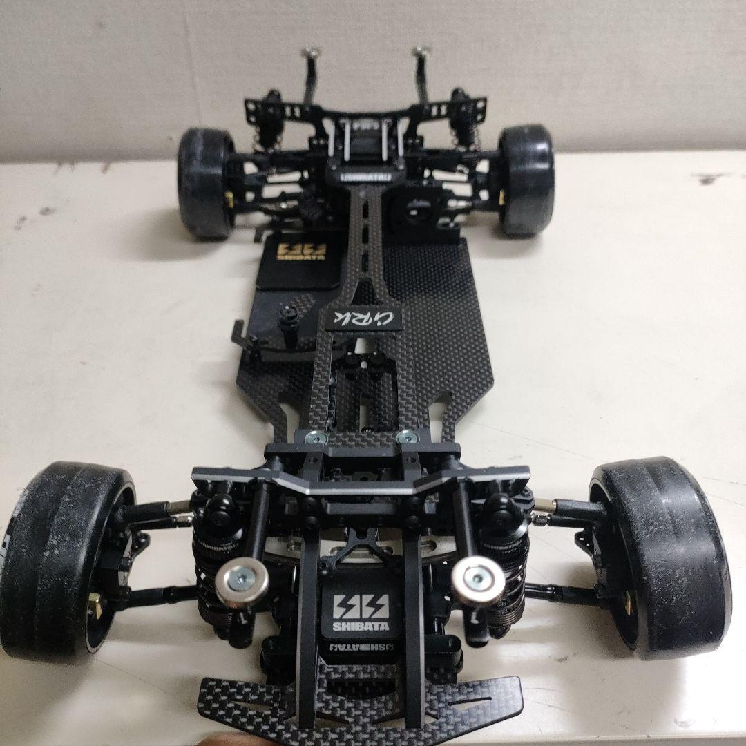 【走行少】シバタ GRK5ドリフトシャーシ、オプション多数装備、部品多数付き