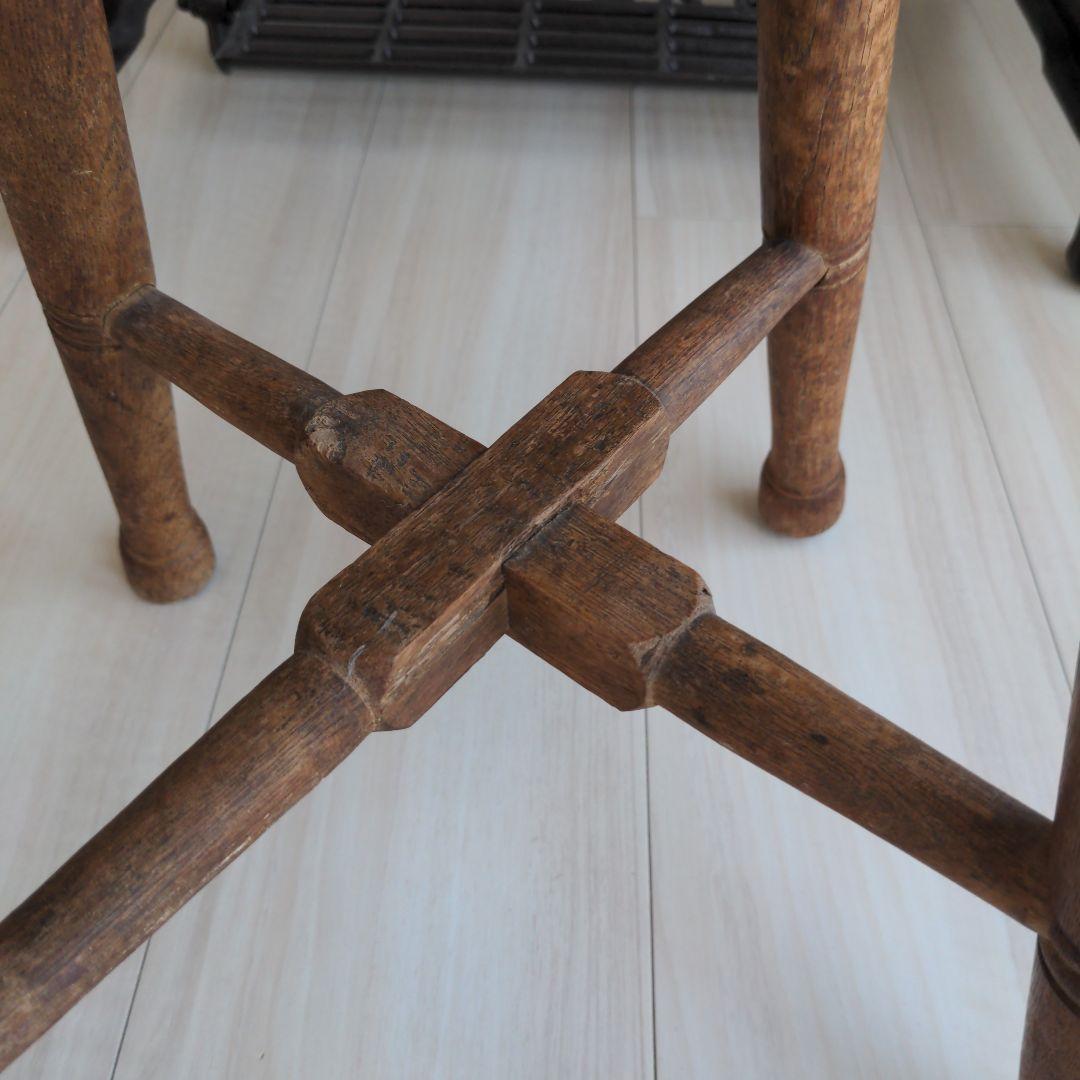 アンティーク　木製スツール