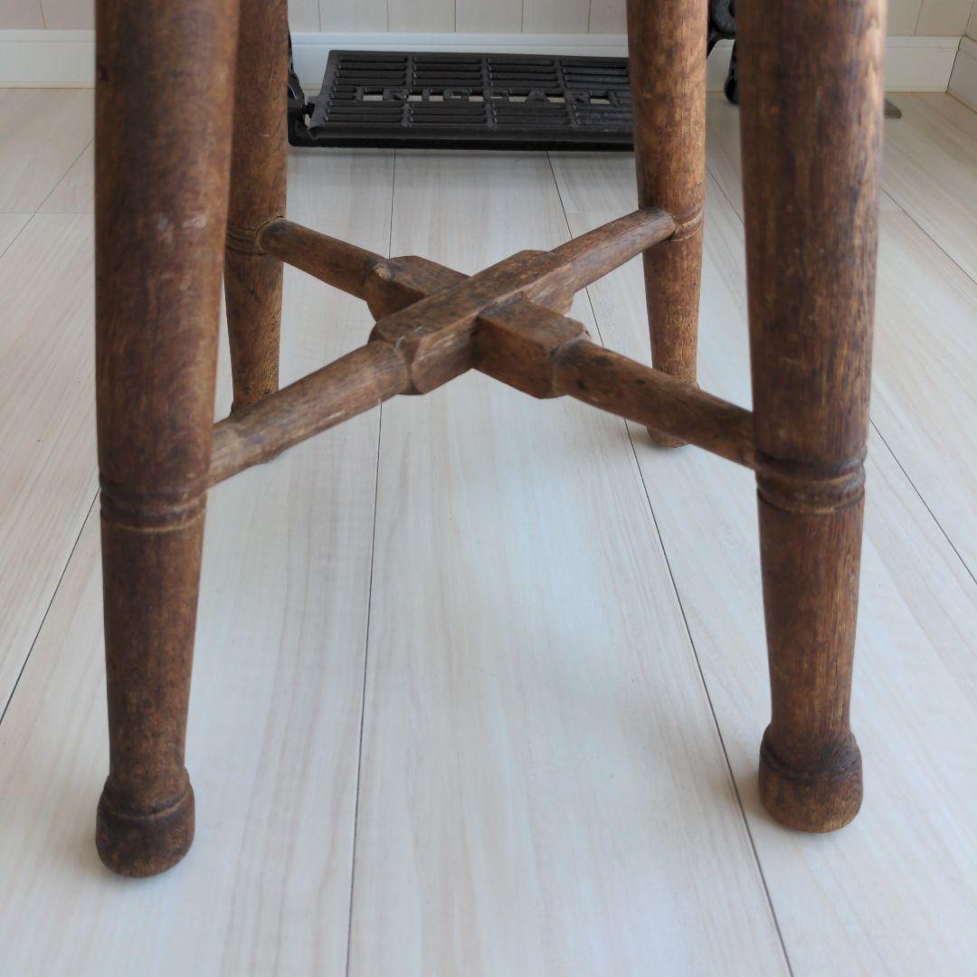 アンティーク　木製スツール