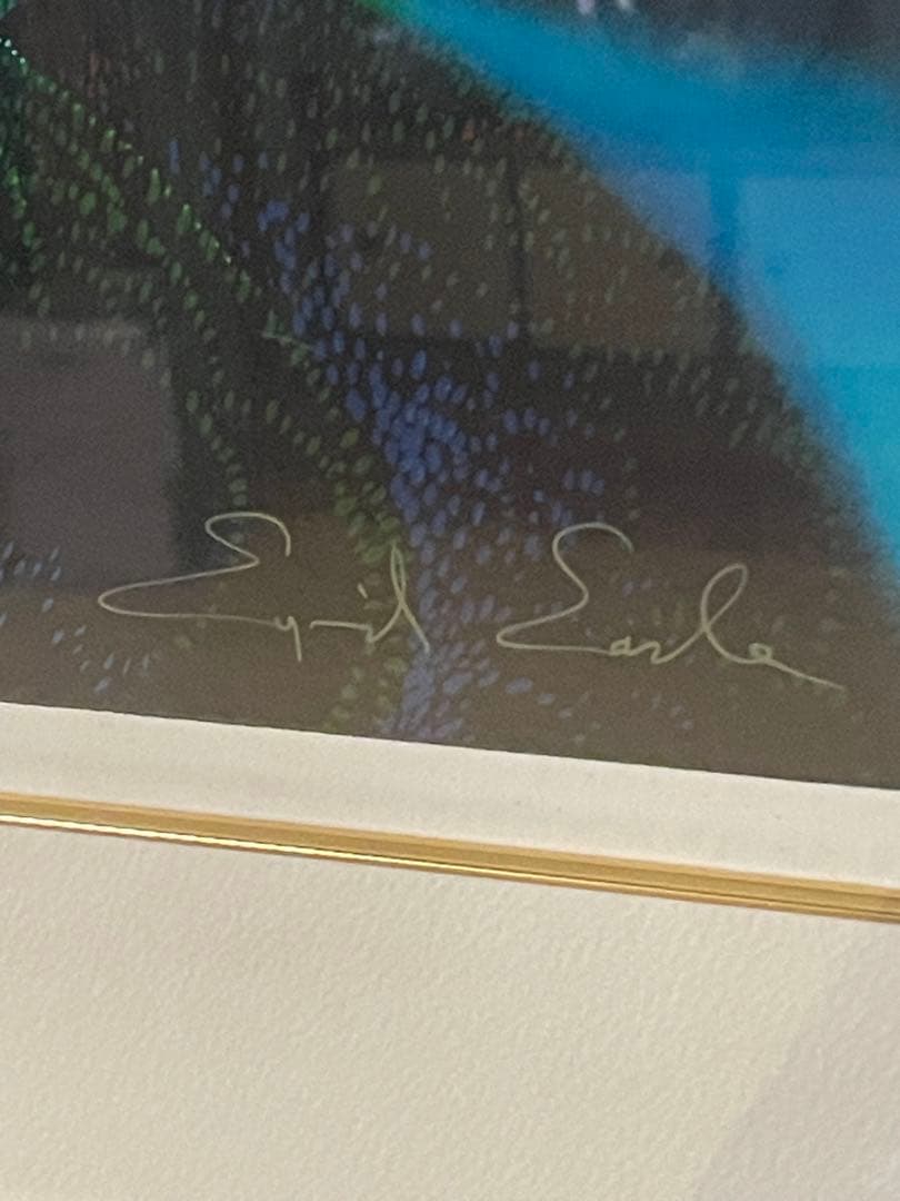 ★定価70万　真作アイベンロール　霧に覆われた山 本人サイン有り。